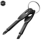 1 Set Stainless Steel Mini EDC Multifunction Screwdriver Key Shape Slotted/Cross Screwdrivers Keychain Pocket Repair Tool