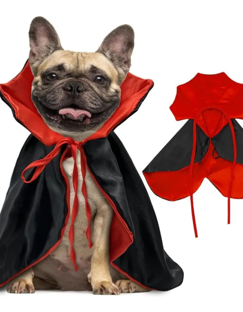 Load image into Gallery viewer, Medium Dog Halloween Costumes, Halloween Dog Vampire Cloak Costume Dog Devil Costume Pet Halloween Costume
