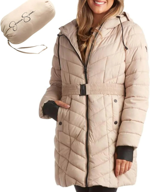 Load image into Gallery viewer, Women&#39;S Winter Coat - Long Length Packable Quilted Puffer Jacket (S-3XL)
