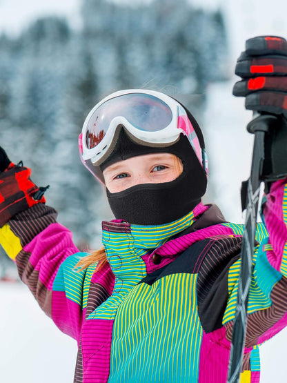 2 Pieces Kid Balaclava Ski Neck Warmers Windproof Ear Muffs Hats Winter Fleece Gaiters for Boy Girls