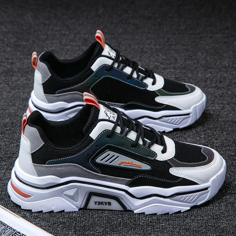 Men'S Sports Shoes Fashion Casual Running Shoes Lovers Sports Shoes Lightweight Breathable Outdoor Air Cushion Jogging Shoes