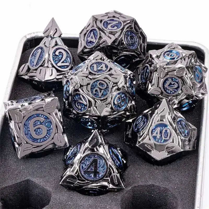 DND Metal Dice Handmade Dnd Dice Dungeons and Dragons Dnd Dice Set, Polyhedral Dice, RPG Dice Dnd Gifts