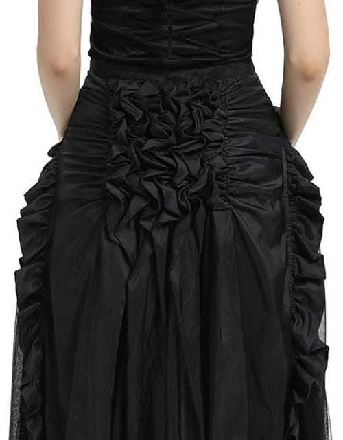 Load image into Gallery viewer, Women&#39;S Steampunk Gothic Wrap Skirt Victorian Ruffles Pirate Skirt
