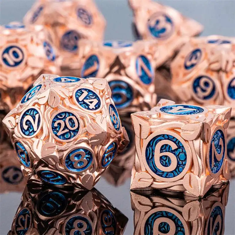 DND Metal Dice Handmade Dnd Dice Dungeons and Dragons Dnd Dice Set, Polyhedral Dice, RPG Dice Dnd Gifts