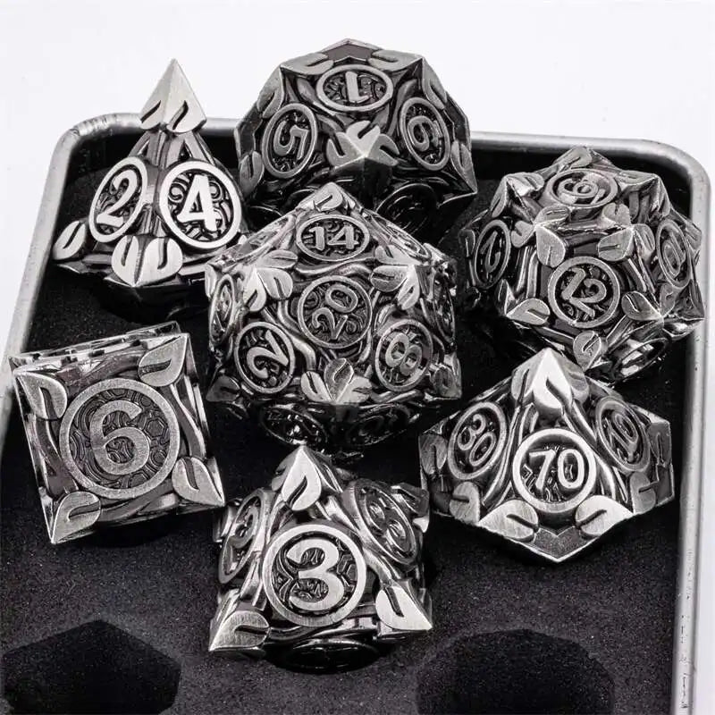 DND Metal Dice Handmade Dnd Dice Dungeons and Dragons Dnd Dice Set, Polyhedral Dice, RPG Dice Dnd Gifts