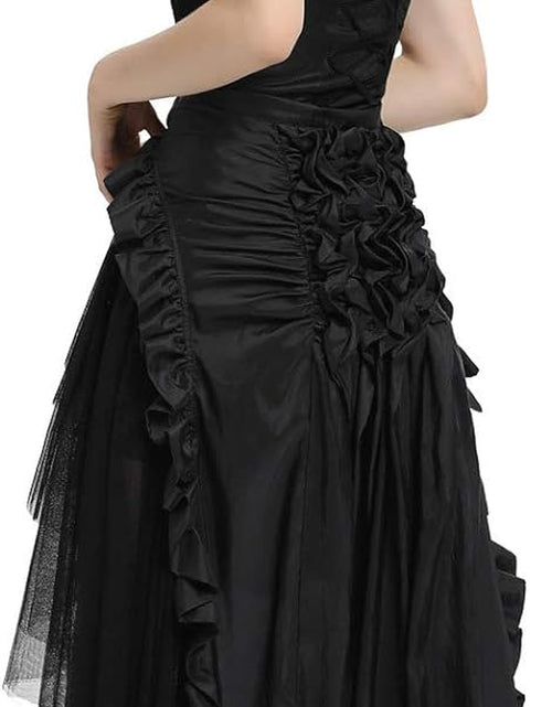 Load image into Gallery viewer, Women&#39;S Steampunk Gothic Wrap Skirt Victorian Ruffles Pirate Skirt
