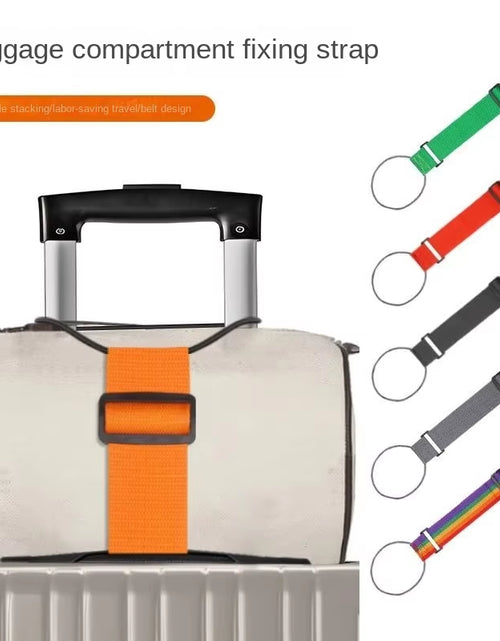 Load image into Gallery viewer, Elastic Adjustable Luggage Strap Carrier Strap Baggage Bungee Luggage Belts Suitcase Belt Travel Security Carry on Straps
