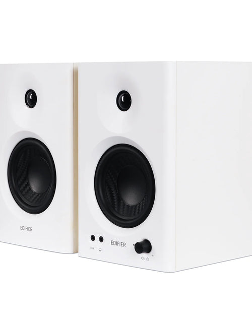 Load image into Gallery viewer, MR4 Powered Studio Monitor Speakers, 4&quot; Active Near-Field Monitor Speaker - White (Pair)
