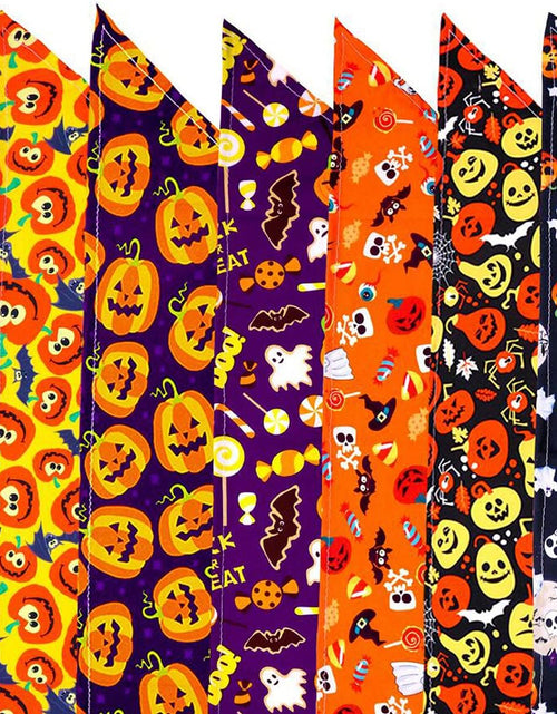 Load image into Gallery viewer, Dog Bandanas for Halloween,6Pcs Pet Triangle Bibs Scarf Autumn Cute Dog Bandanas Pumpkin Bat Spider Pet Scarf Accessories for Small Dogs Cats Pets(Random Color)
