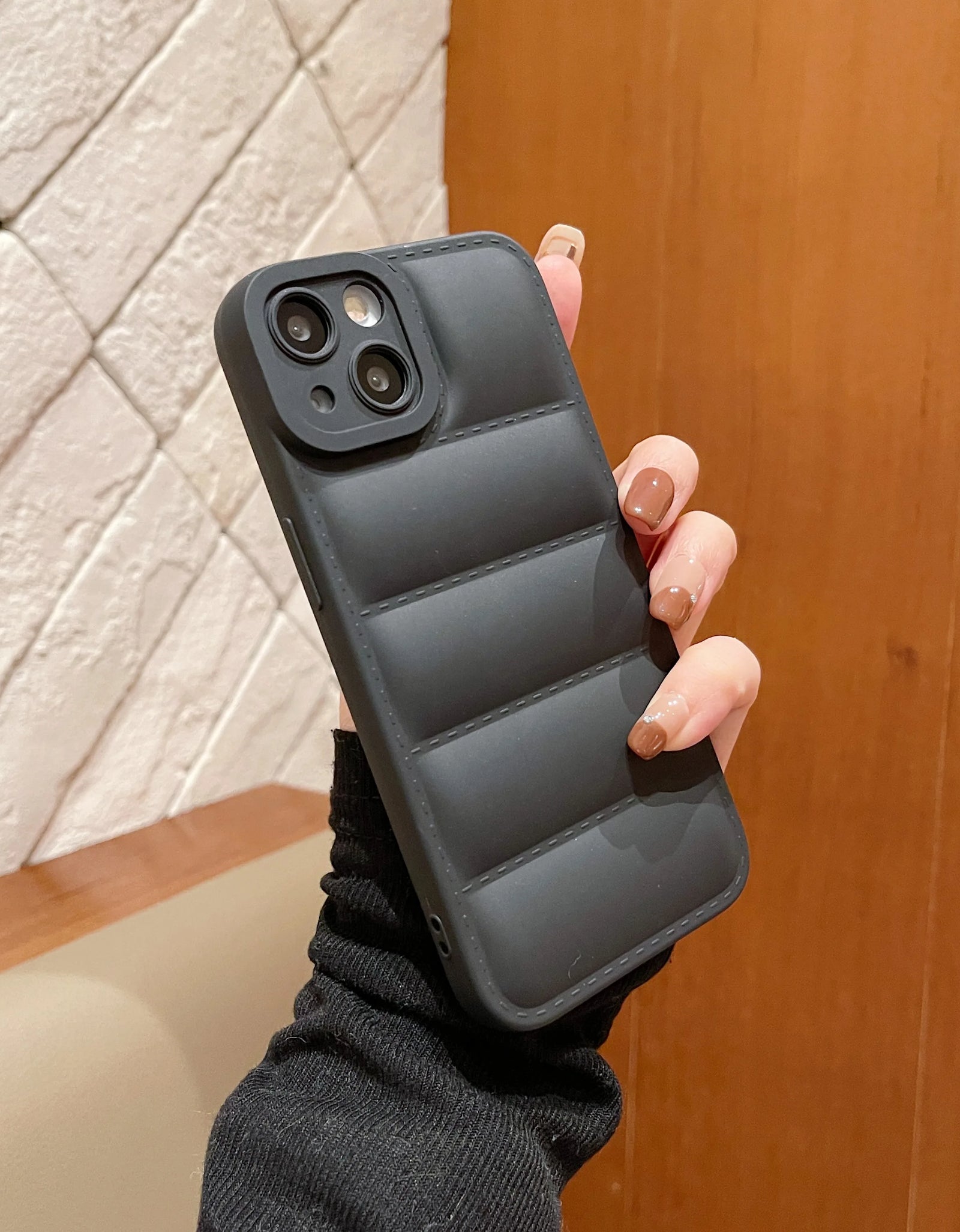 Puffer Phone Case for Iphone 15 14 13 12 11 Pro Max down Jacket Phone Cases for Iphone 11 Xr 7 8 Plus