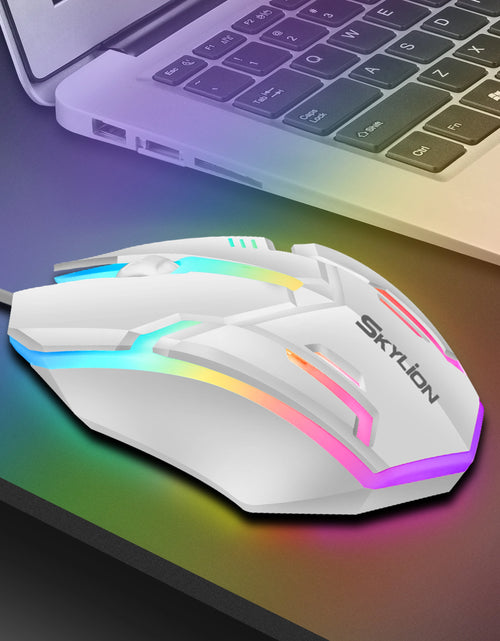 Load image into Gallery viewer, F1 Wired 3 Keys Mouse Colorful Lighting Gaming and Office for Microsoft Windows and Apple IOS System
