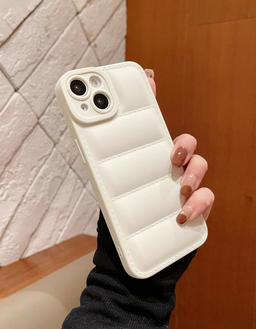 Load image into Gallery viewer, Puffer Phone Case for Iphone 15 14 13 12 11 Pro Max down Jacket Phone Cases for Iphone 11 Xr 7 8 Plus
