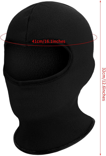 2 Pieces Kid Balaclava Ski Neck Warmers Windproof Ear Muffs Hats Winter Fleece Gaiters for Boy Girls