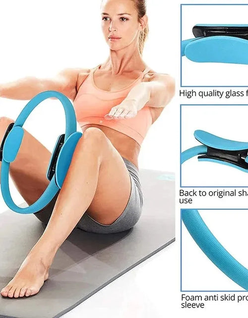 Load image into Gallery viewer, Yoga Fitness Pilates Ring Yoga Ring Open Back Ring Magic Ring Pelvic Floor Muscle Training Yoga Supplies Pilates Ring
