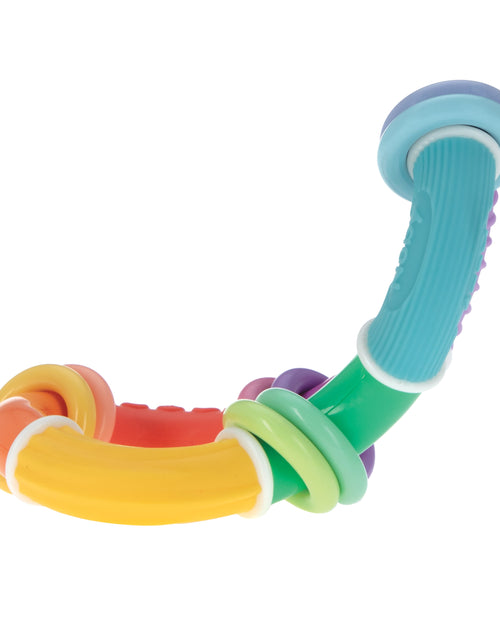 Load image into Gallery viewer, Twist-A-Ring Rattle Teether Toy for Babies, Multicolor
