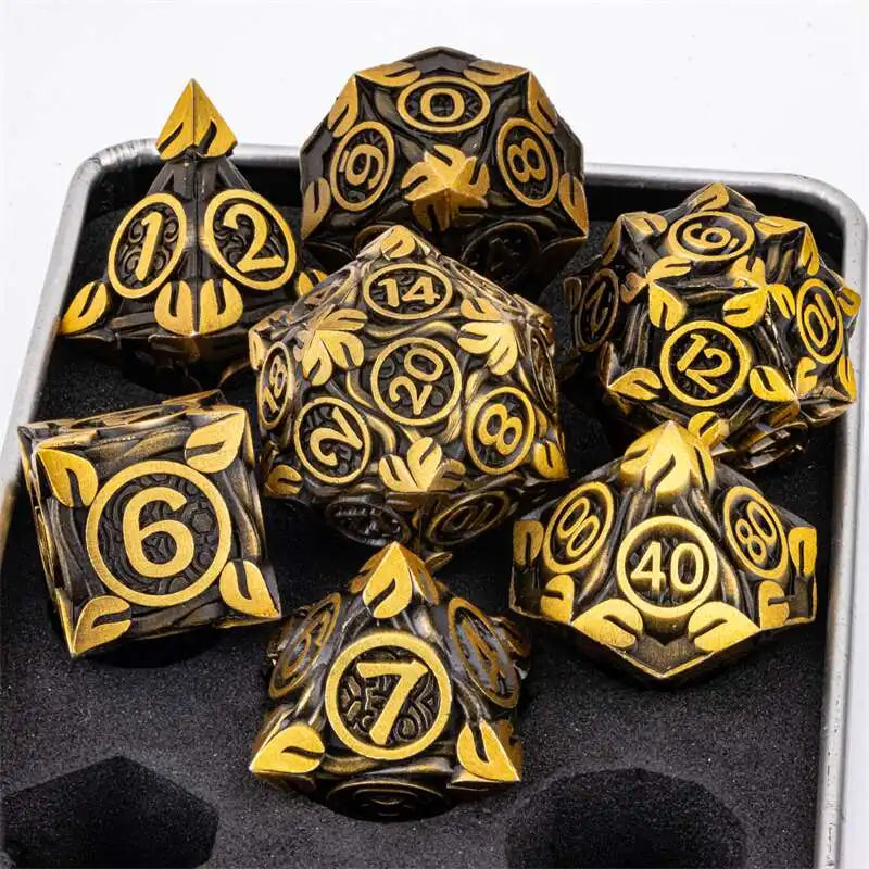 DND Metal Dice Handmade Dnd Dice Dungeons and Dragons Dnd Dice Set, Polyhedral Dice, RPG Dice Dnd Gifts