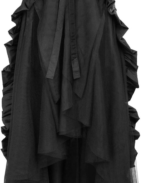 Load image into Gallery viewer, Women&#39;S Steampunk Gothic Wrap Skirt Victorian Ruffles Pirate Skirt
