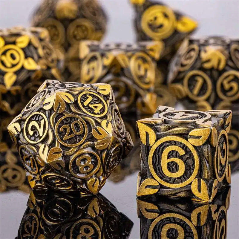 DND Metal Dice Handmade Dnd Dice Dungeons and Dragons Dnd Dice Set, Polyhedral Dice, RPG Dice Dnd Gifts