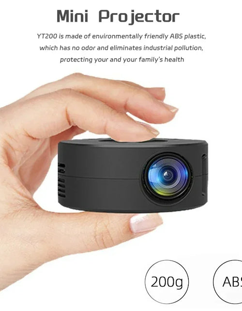 Load image into Gallery viewer, YT200 Smart Projector Auto Focus Android LED HD Projetor Supports Decoding 1080P Videos Home Cinema Outdoor Portable
