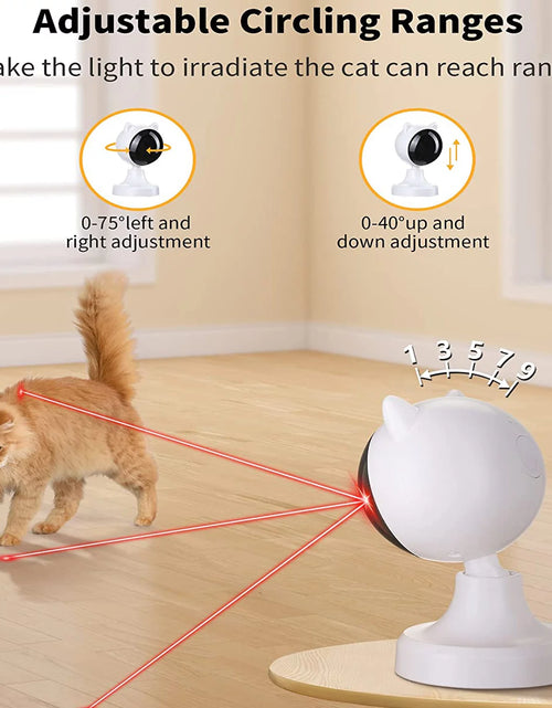 Load image into Gallery viewer, Automatic Cat Laser Toys, Interactive Laser Cat Toys for Indoor Cats/Kitty/Dogs, Cat Laser Toy Automatic White
