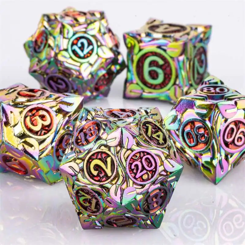 DND Metal Dice Handmade Dnd Dice Dungeons and Dragons Dnd Dice Set, Polyhedral Dice, RPG Dice Dnd Gifts